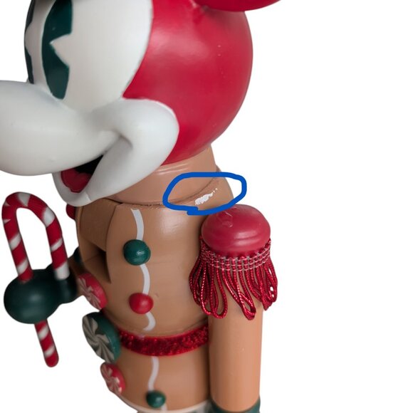 Hallmark 13.5” GINGERBREAD BOY MICKEY MOUSE NUTCRACKER Wood Disney Candy Cane - Picture 5 of 7